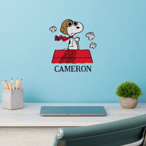 Custom Peanuts  Snoopy the Flying Ace Wall Decal
