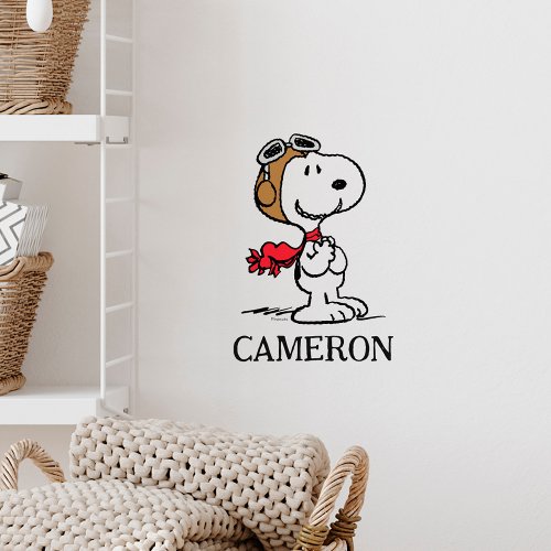 Custom Peanuts  Snoopy The Flying Ace Wall Decal