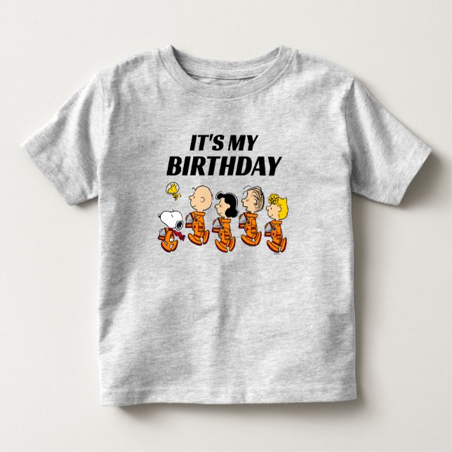 Custom Peanuts | Space Birthday Toddler T-shirt (Front)