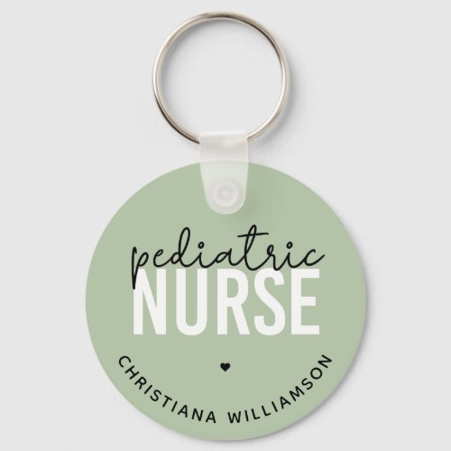 Custom Pediatric Nurse Peds Nurse Appreciation Keychain