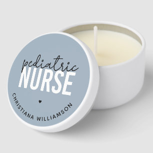 Custom Pediatric Nurse Peds Nurse Appreciation Mini Candle Favors