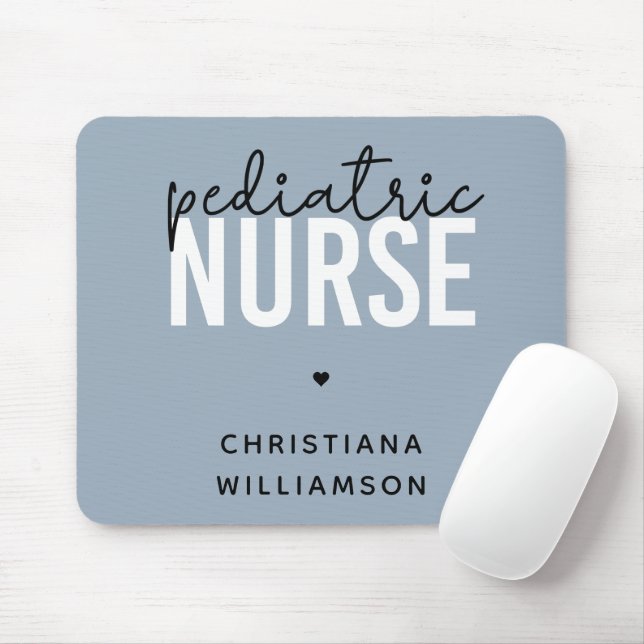 Custom Pediatric Nurse Peds Nurse Appreciation Mouse Pad (With Mouse)