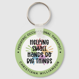 Custom Pediatric OT Occupational Therapist Gifts Keychain