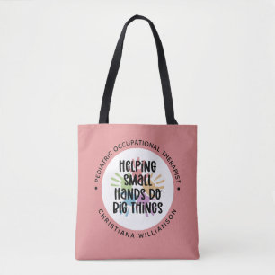 Custom Pediatric OT Occupational Therapist Gifts Tote Bag