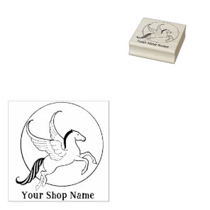 Custom Pegasus Small Business Rubber Stamp