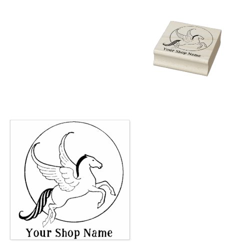 Custom Pegasus Small Business Rubber Stamp