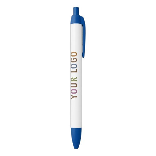 Custom Pen Blue Ink Company Logo Promotional Swag