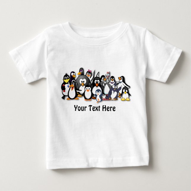 Custom Penguin Baby Shirt (Front)