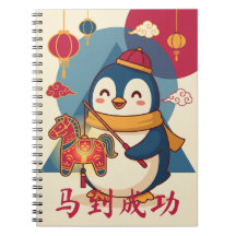 Custom Penguin Celebrating Lunar New Year Chinese