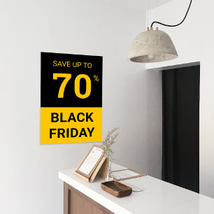 Custom Percentage Off Black Friday Store Sale Poster