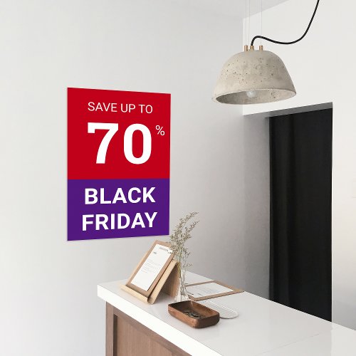 Custom Percentage Off Black Friday Store Sale  Poster