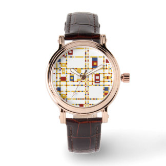 Custom Perfect Square Brown Leather Watch