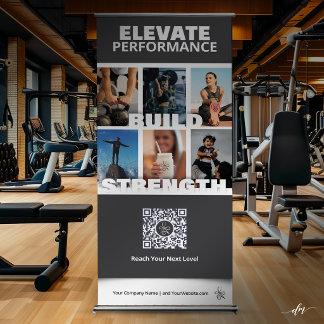Custom Performance Health Club & Training Display Retractable Banner