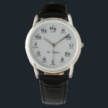 Custom Periodic Table Science Elements Watch<br><div class="desc">Custom Periodic Table Science Elements watch.</div>