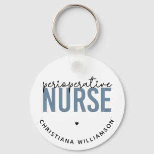 Custom Perioperative Nurse RN OR Nurse Gifts Keychain