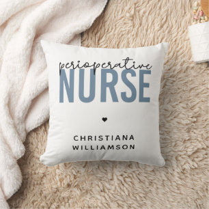 Custom Perioperative Nurse RN OR Nurse Gifts Throw Pillow