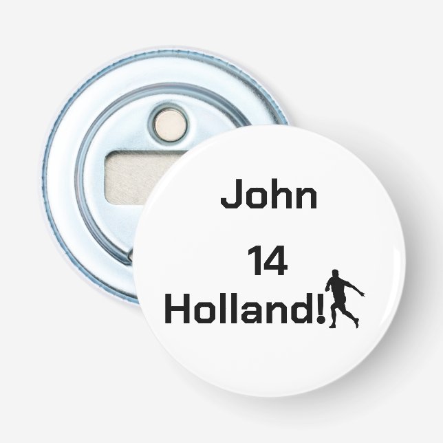 Custom Personal Name Holland Athletic Barware Bottle Opener (Front)
