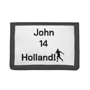 Custom Personal Name Minimalist Identity Tri-fold Wallet