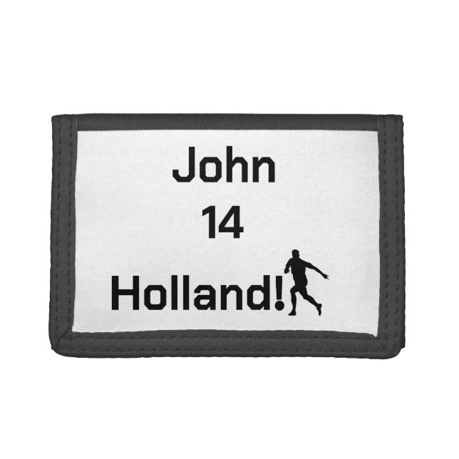 Custom Personal Name Minimalist Identity Trifold Wallet (Front)