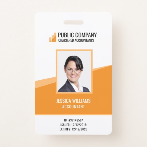 Custom Personal Photo Employee Staff ID Badge