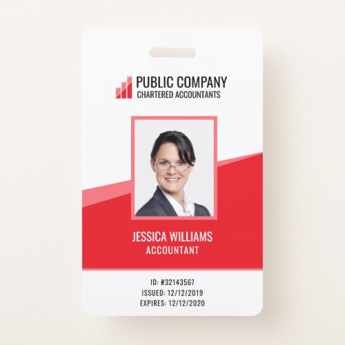 Custom Personal Photo Employee Staff ID Badge