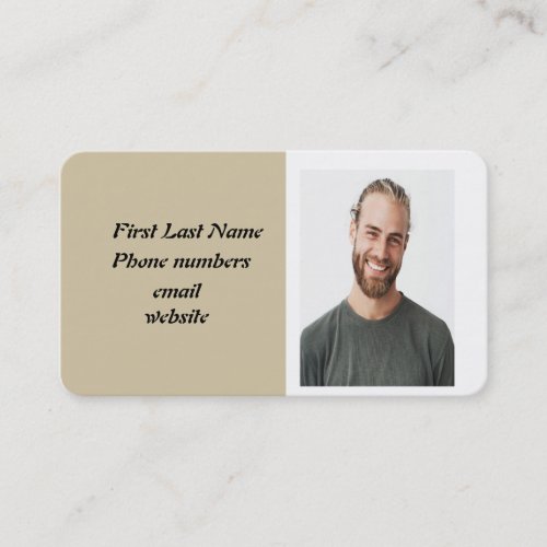 Custom Personal Photo Wolf Totem  Business Card