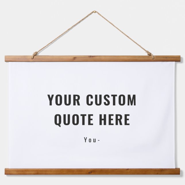 Custom Personal Quote or Saying Family Gift Idea Hanging Tapestry (Front)