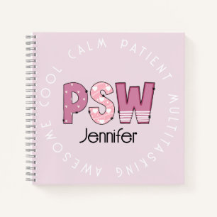 Custom Personal Support Worker Spiral Notebook