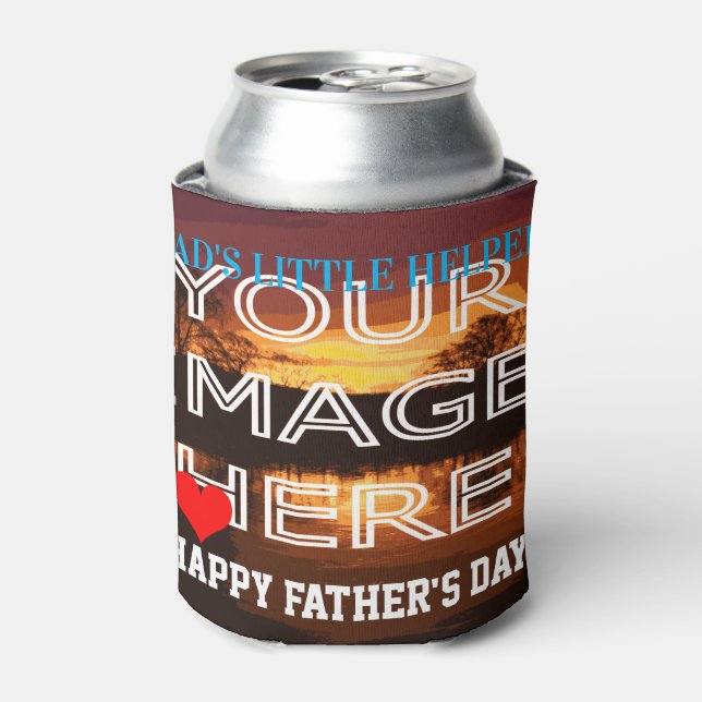Custom Personalised Father's Day Stubby Holder Can Cooler (Can Front)