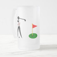 Custom Personalised Golf Pint Glass Mug