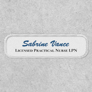 Custom Personalised Name and Job Title Personalize Patch