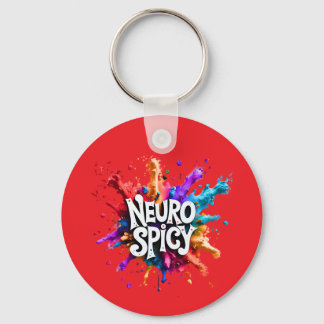 Custom / Personalised NEUROSPICY neurodiversity Keychain