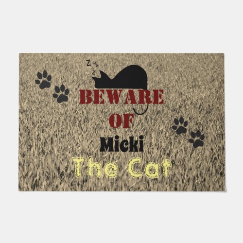 Custom Personalised Pet Cat Doormat