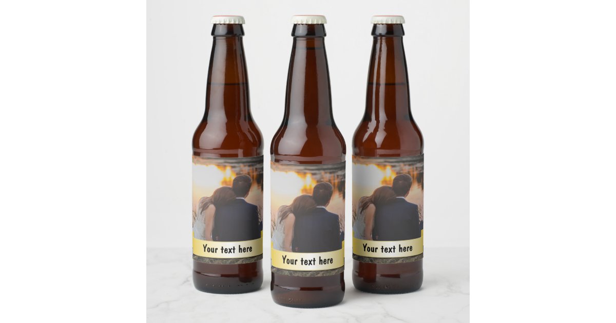 Design own beer bottle labels