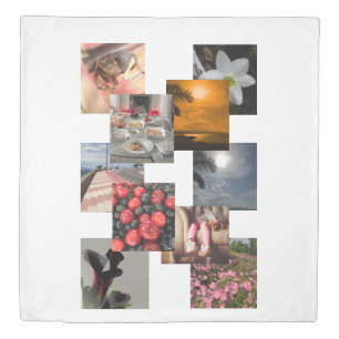 Custom Personalised Photo Patchwork Quilt Duvet Cover