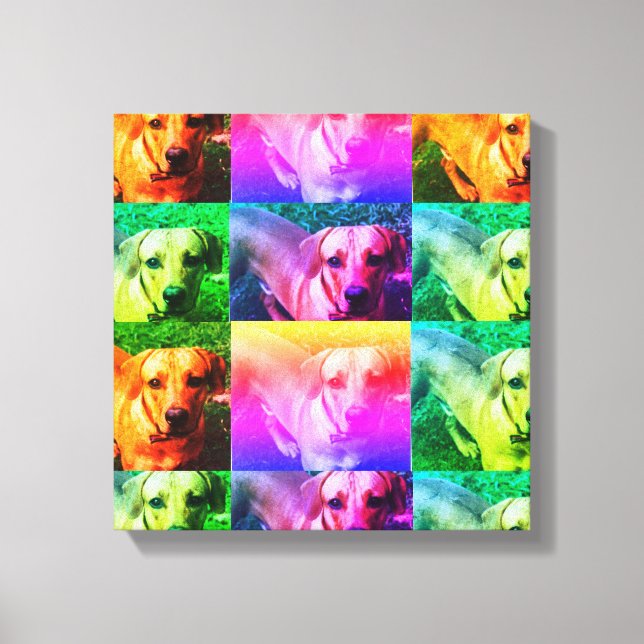 Custom Personalised Photo Pop Art Canvas Print (Front)