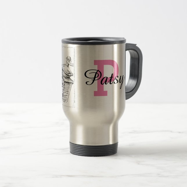 Custom Personalised Reusable Travel Coffee Cup (Front Right)