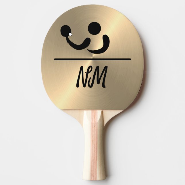 Custom Personalised Table Tennis Ping Pong Paddle (Front)