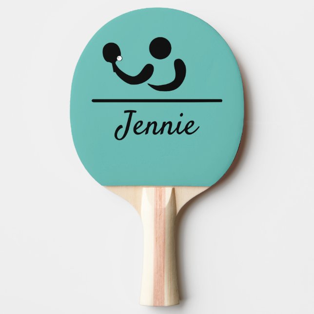 Custom Personalised Table Tennis Racket Ping Pong Paddle (Front)