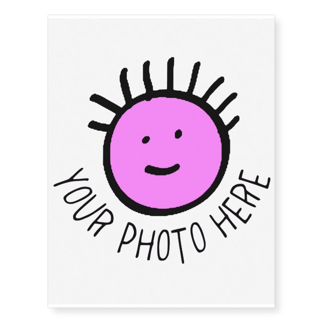 Custom personalised TEMPORARY TATTOO (Front)