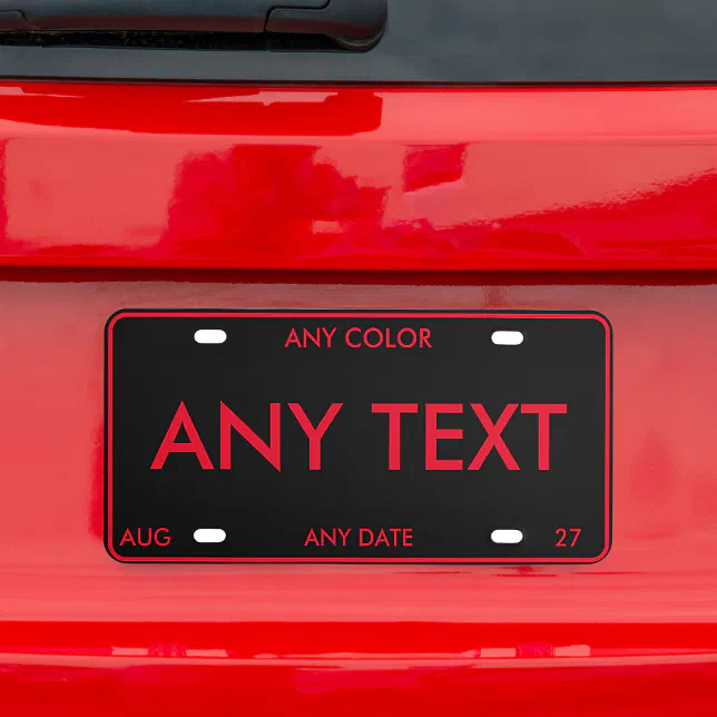 Custom Personalizable License Plate | Zazzle