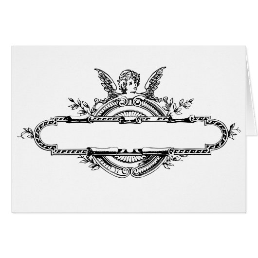 Custom personalize angel cherub fleur di lis print (Front Horizontal)