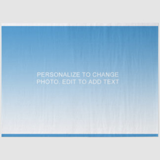 Custom Personalize Artwork Photo Add Name Text Tissue Paper