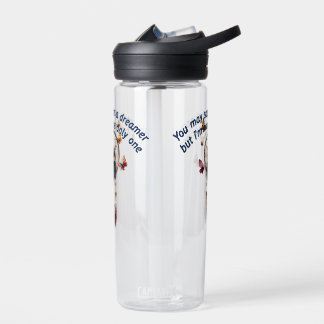 Custom Personalize Boho Owl Beautiful Hippie  Water Bottle