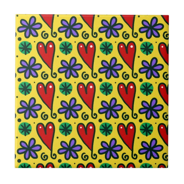 custom personalize Business Service Desk office Ceramic Tile (Front)
