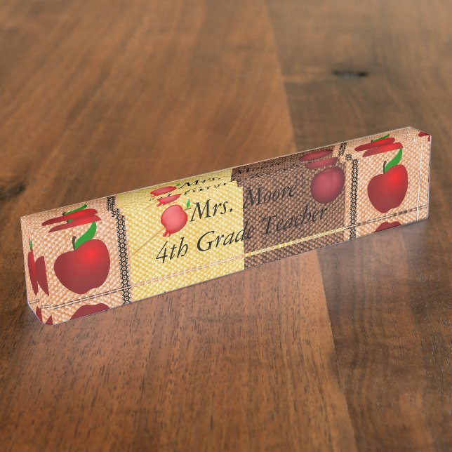 custom personalize Business Service Desk office Nameplate (Side)