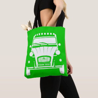 Custom Personalize Citroen Dolly 2CV tote bag
