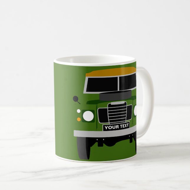 Custom Personalize Classic Land Rover Series 3 mug (Front Right)