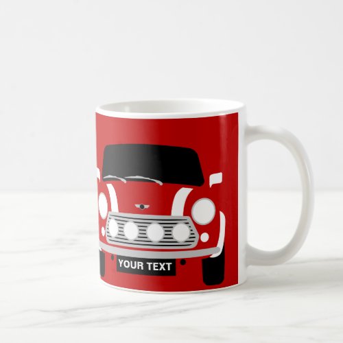 CUSTOM PERSONALIZE CLASSIC MINI CAR COFFEE MUG