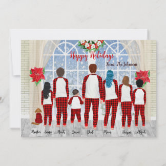 Custom Personalize Family Portrait Christmas Card